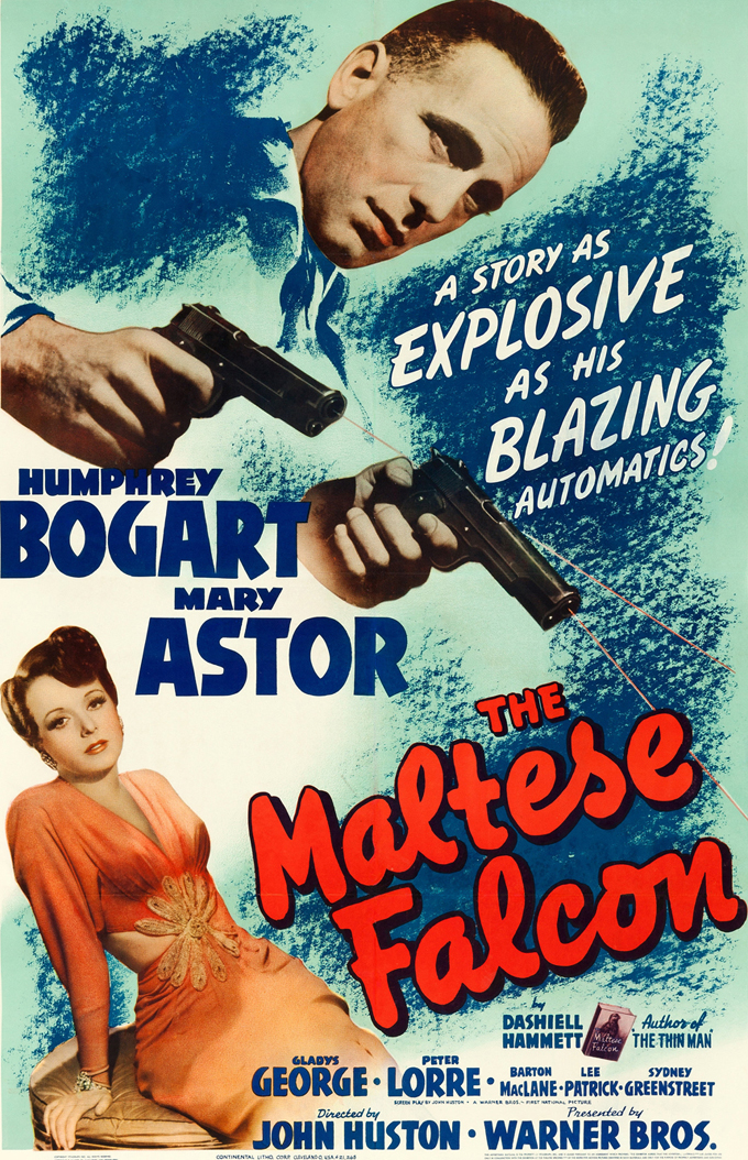 Cartel de El halcón maltés 1941